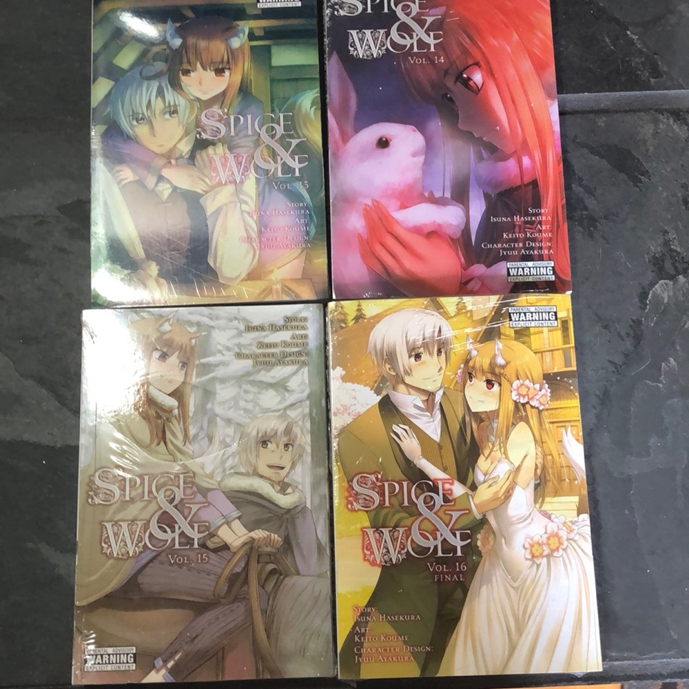 Spice and Wolf Manga Volumes 13-16 By Isuna Hasekura